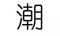 潮字的五行屬什么，潮字有幾劃，潮字的含義