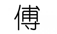 傅字的五行屬什么，傅字有幾劃，傅字的含義