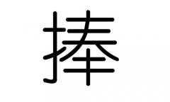 捧字的五行屬什么，捧字有幾劃，捧字的含義