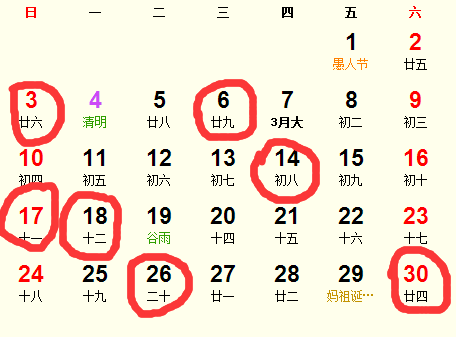 公歷2016年4月份適合結(jié)婚的日子
