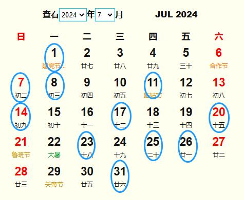 2024年7月安葬黃道吉日 適合2024年7月安葬的好日子